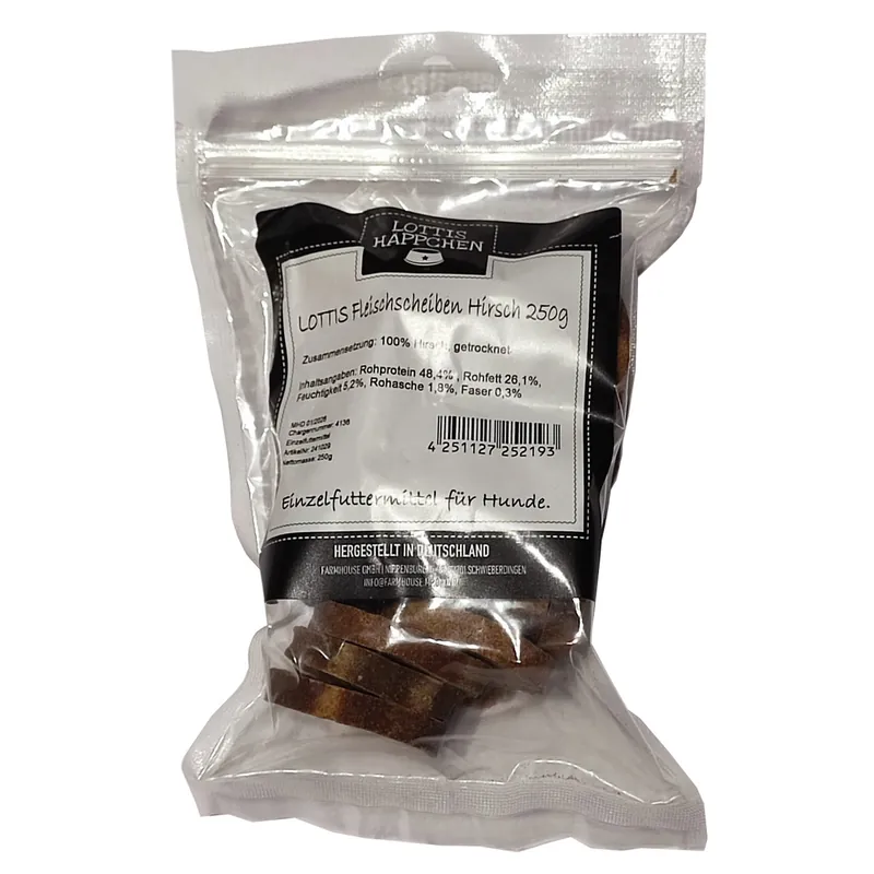 LOTTIS HÄPPCHEN Fleischscheiben Hirsch 250 g Schnäppchen